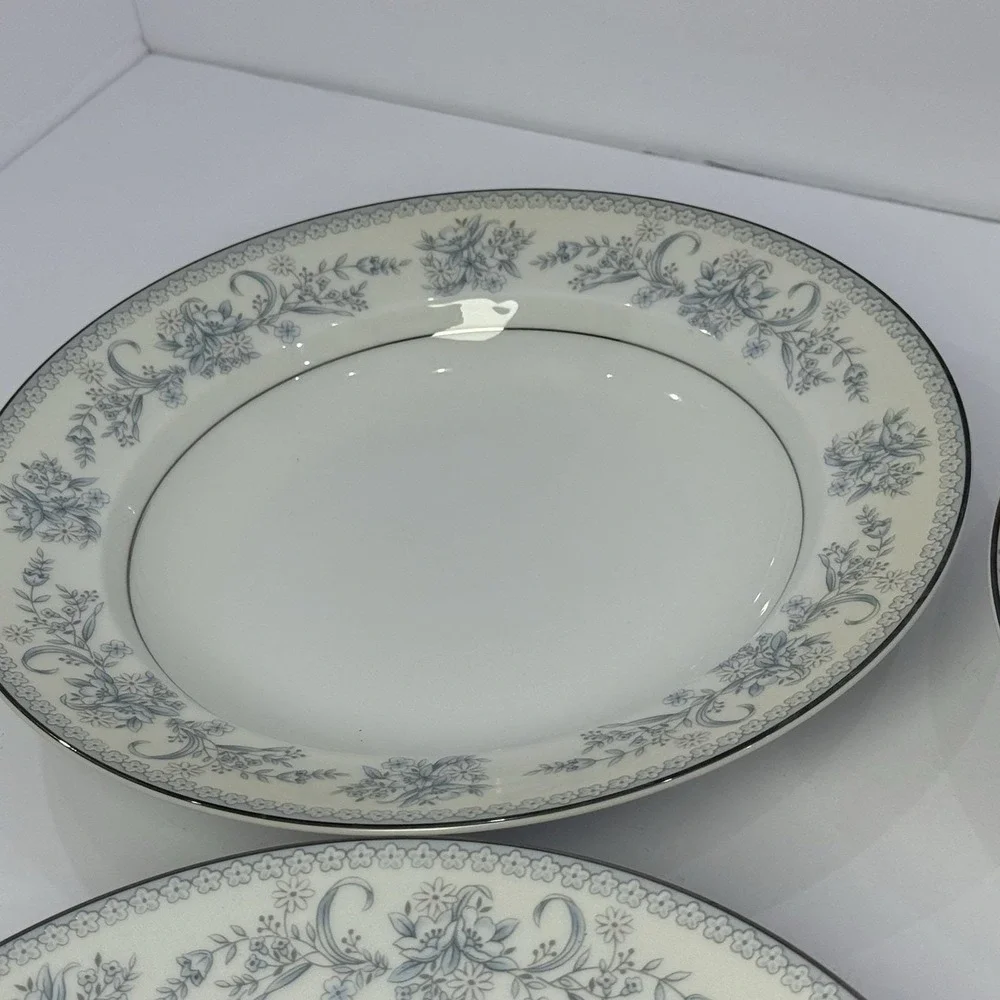 Mikasa Dresden Rose L9009 Rimmed‎ Soup Or Salad Plate Set of 4 Japan Read
